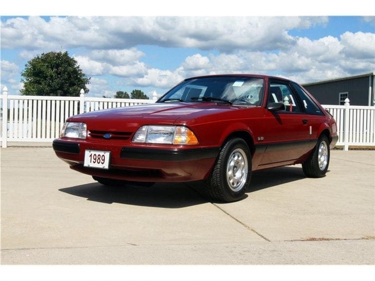 Cabernet Red 1989 Ford Mustang