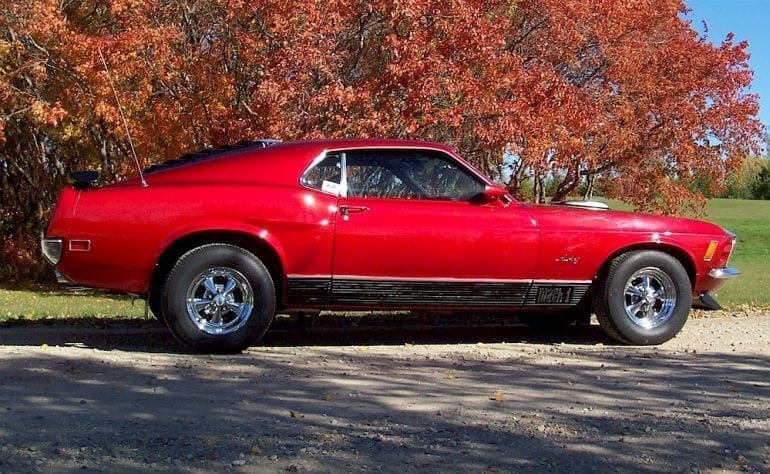 Candy Apple Red 1970 Ford Mustang