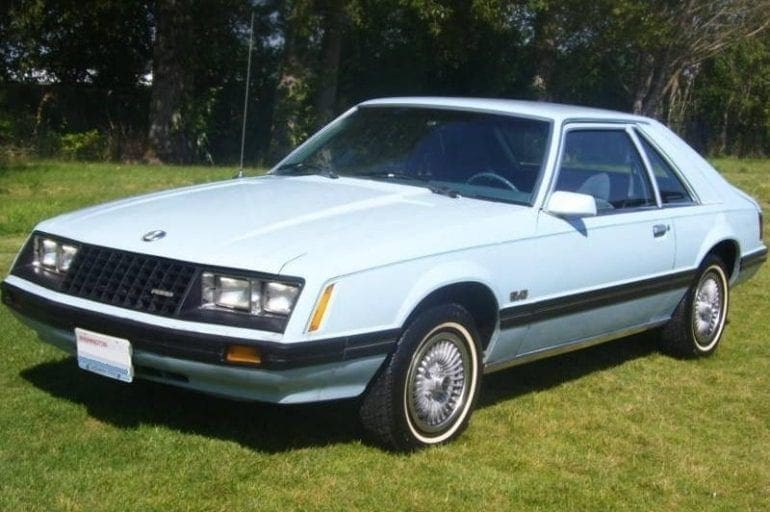 Light Medium Blue 1980 Ford Mustang