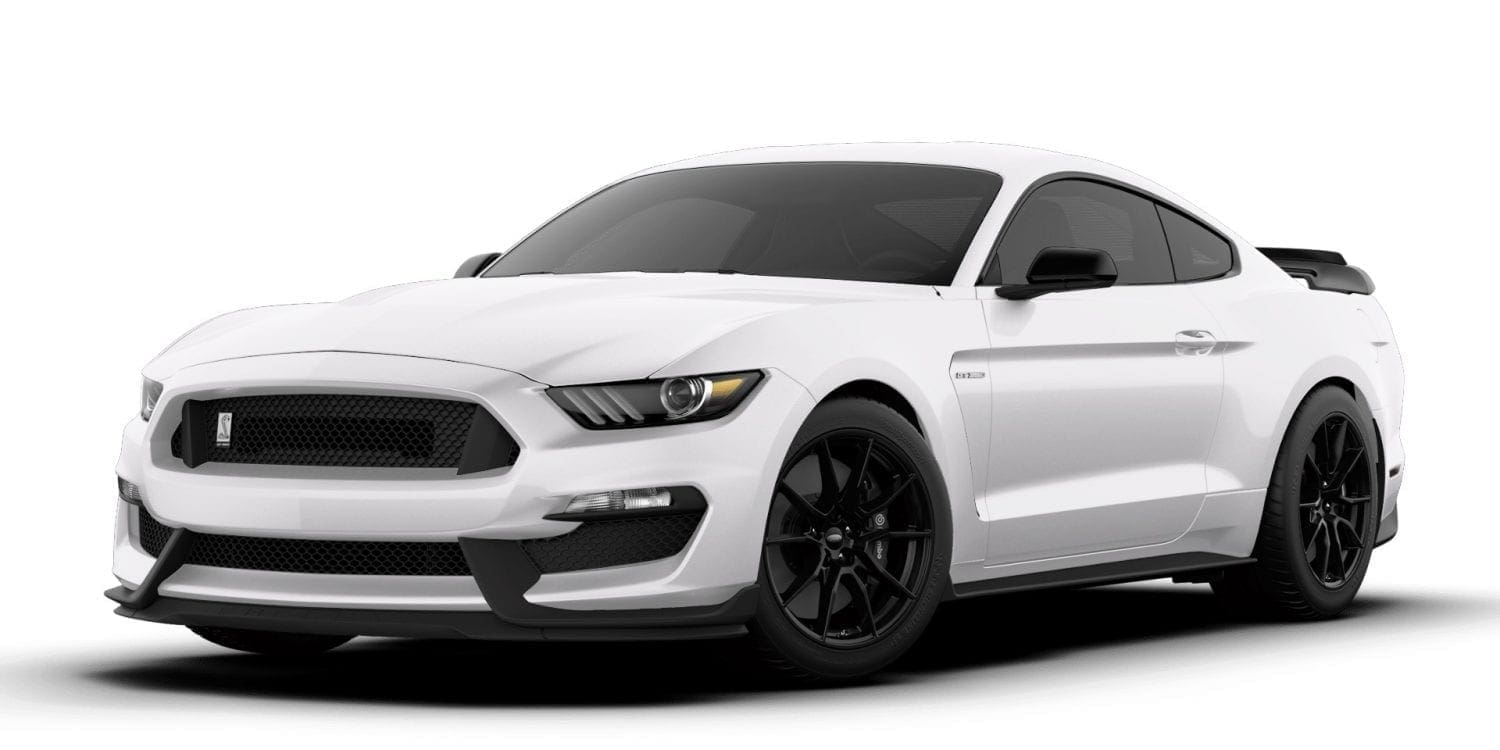 mustang car white colour