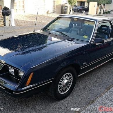 Dark Cadet Blue 1984 Ford Mustang