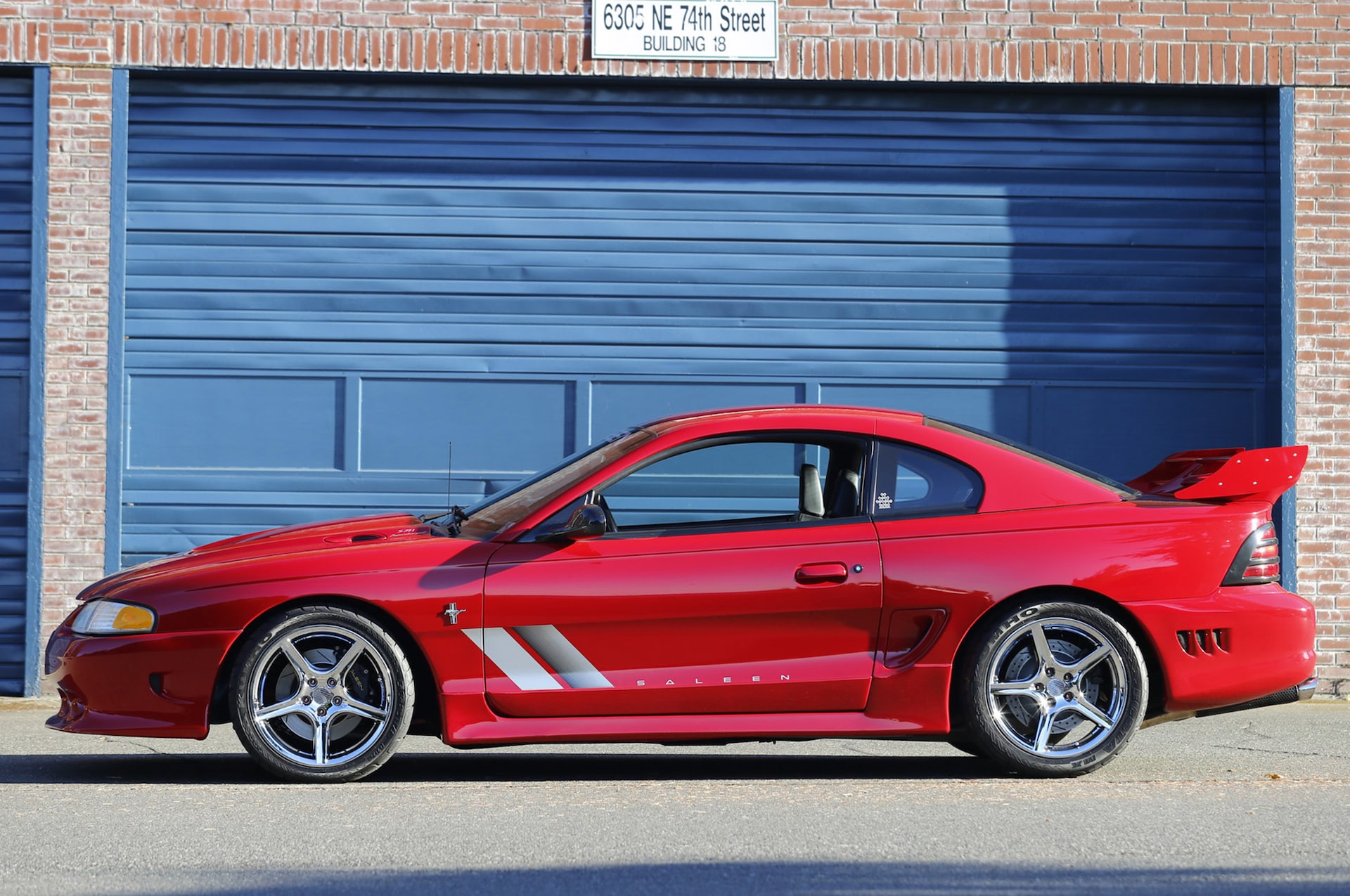 Side view of a 1998 Saleen Mustang S351